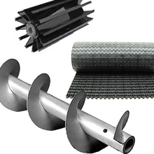 wing pulley, screw conveyor, & modular belt